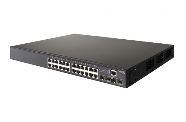 Edge-corE ECS4100-28P, Switch zarządzalny, 24x 10/100/1000 RJ-45, 4x 100/1000 SFP, PoE
