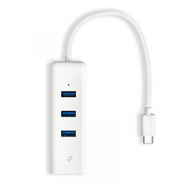 Karta sieciowa 1Gb + USB 3.0 HUB, 3 porty (TP-Link UE330C) 