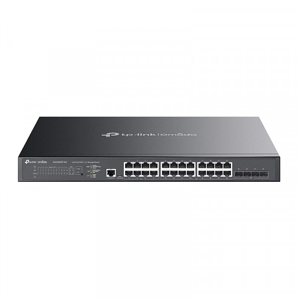 TP-Link SG3428XPP-M2, Switch zarządzalny, 24x 2,5G, 4x slot 10G SFP+, PoE++, 19"
