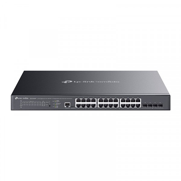 TP-Link SG3428XMPP, Switch zarządzalny, 24x 10/100/1000 RJ-45, 4x slot 10G SFP+, PoE++, 19"
