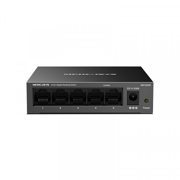 TP-Link Mercusys MS105GS, Switch niezarządzalny, 5x 10/100/1000 RJ-45, desktop