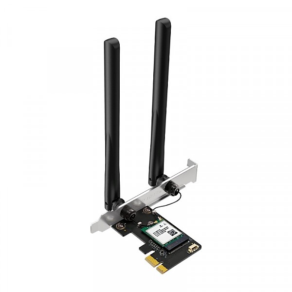 Trzypasmowa karta sieciowa PCI Express, Bluetooth 5.4, Wi-Fi 6 AX1800 (TP-Link Mercusys MA70XE) 
