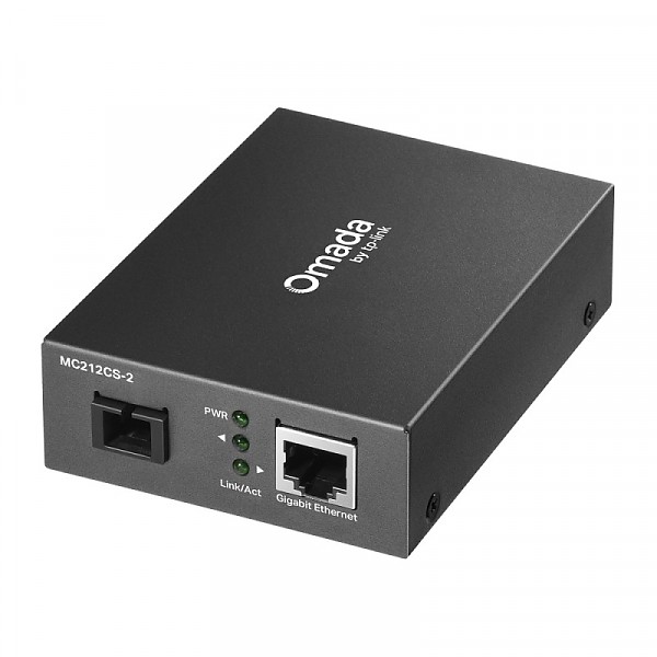 Konwerter 10/100/1000 Mbps RJ-45/SC, SM 1310nm, 2 km, WDM (TP-Link MC212CS-2) 