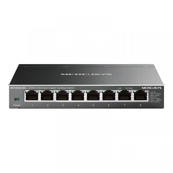 Switch niezarządzalny, 8x 2,5G RJ-45, desktop (TP-Link Mercusys MS108GS-M2) 