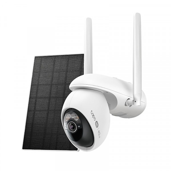 Bezprzewodowa zewnętrzna kamera 4G LTE/Wi-Fi z panelem słonecznym (TP-Link Tapo C665G Kit) 